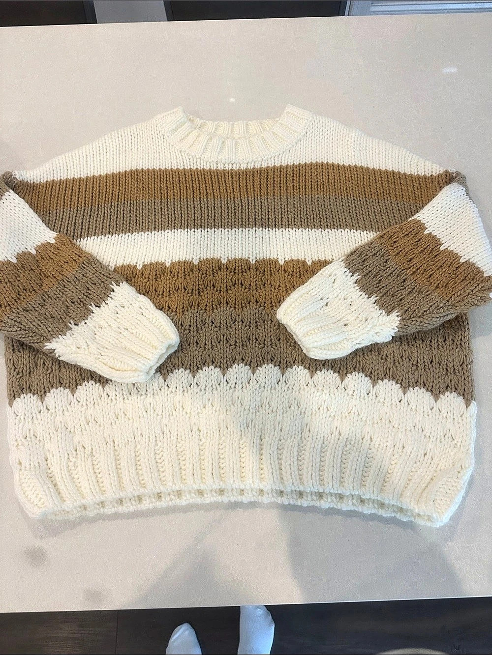 Staccato Color Block Knit Sweater Size Medium
